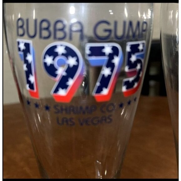 Bubba Gump Shrimp Co. 1975 Pilsner Glass Set Las Vegas Souvenir - Picture 3 of 3
